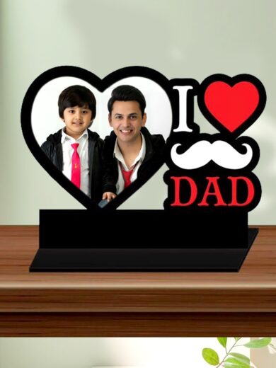 I Love Dad Personalized Acrylic Cutout Frame